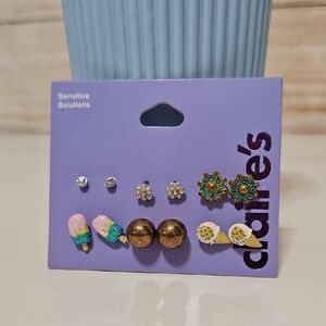 💜 Claire's Colorful Kids Earring Set